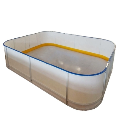 Plastikowe ogrodzenie lodowiska HDPE Hockey Dasher Board Kick Plate ze stalową ramą