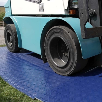 2 × 8 stóp Tymczasowe niebieskie maty z tworzywa sztucznego HDPE z tworzywa sztucznego HDPE do mat drogowych o dużej wytrzymałości