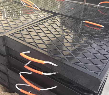 Profesjonalne ciężarówki 30 mm Plastykowe dźwignie wyciągacze podkładki mat stabilizator Uhmwpe Czarny
