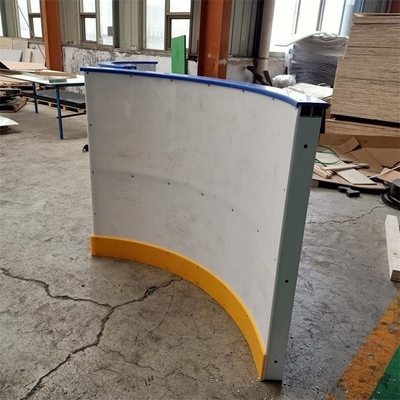 Plastikowe ogrodzenie lodowiska HDPE Hockey Dasher Board Kick Plate ze stalową ramą