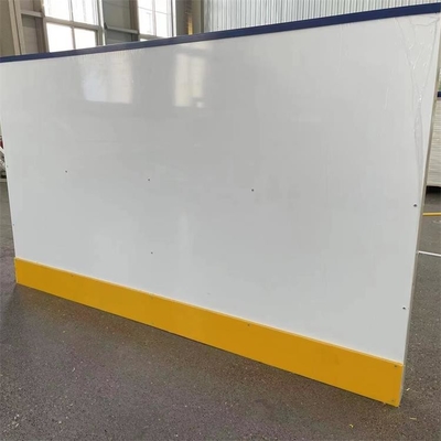 4x8 stóp Przenośne plastikowe lodowisko HDPE Barrier Hockey Shooting Rink Dasher Board