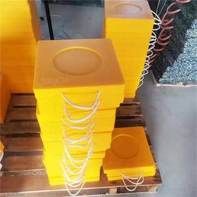 24X24-calowy twardy plastikowy podpórka HDPE Podkładki podporowe Zablokuj dźwig Podnóżek ciężarówki