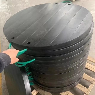 Inżynieria Plastikowa czarna okrągła podkładka podporowa do ciężarówki z pompą HDPE