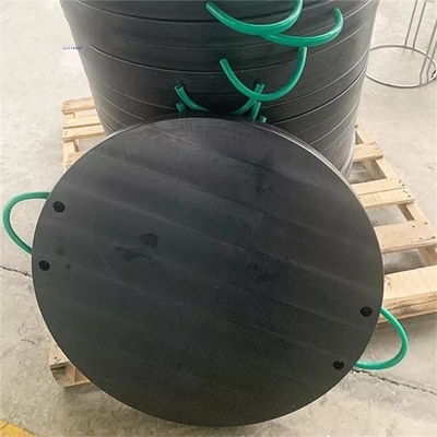 Inżynieria Plastikowa czarna okrągła podkładka podporowa do ciężarówki z pompą HDPE