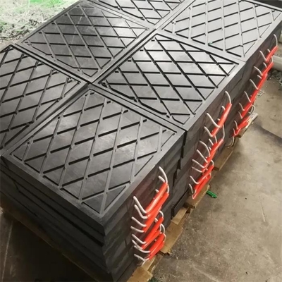 500x500mm HDPE Safety Outrigger Pad Stabilizator obszaru Podkładki pod nogi Podkładki pod żuraw
