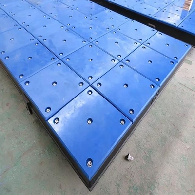 Wodoodporny niebieski plastikowy panel morski UHMWPE Dock Fender Pads For Jetty Fender