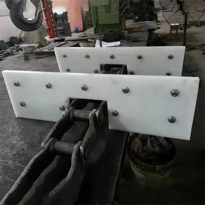 Wiosło przenośnika taśmowego do produkcji polietylenu Białe części obrabiane z UHMWPE