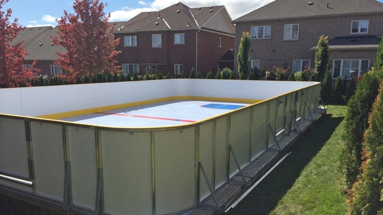 Home Rink 15-25mm Grubość połączenia PE płytka syntetyczna lodowa